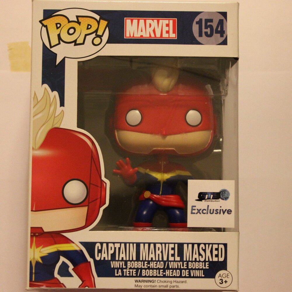 Funko Pop! - Marvel Captain Marvel Masked 154, Exclusive - Picture 2 of 4